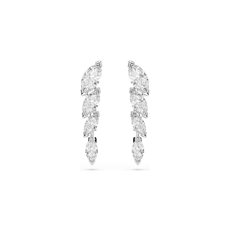 Swarovski Náušnice MESMERA stříbrná / bílá