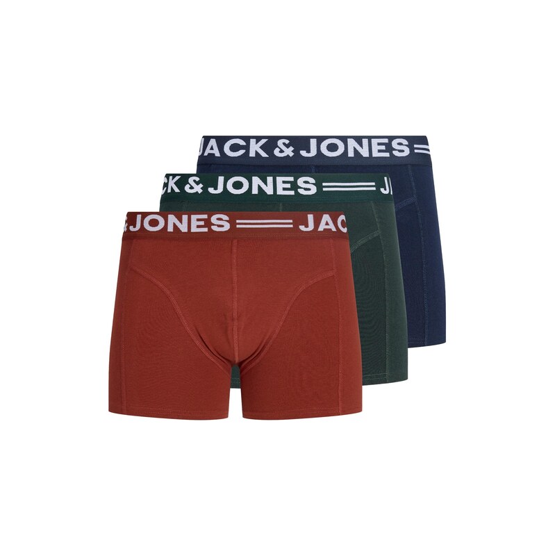 Jack & Jones Plus Boxerky JACSENSE námořnická modř / zelená /