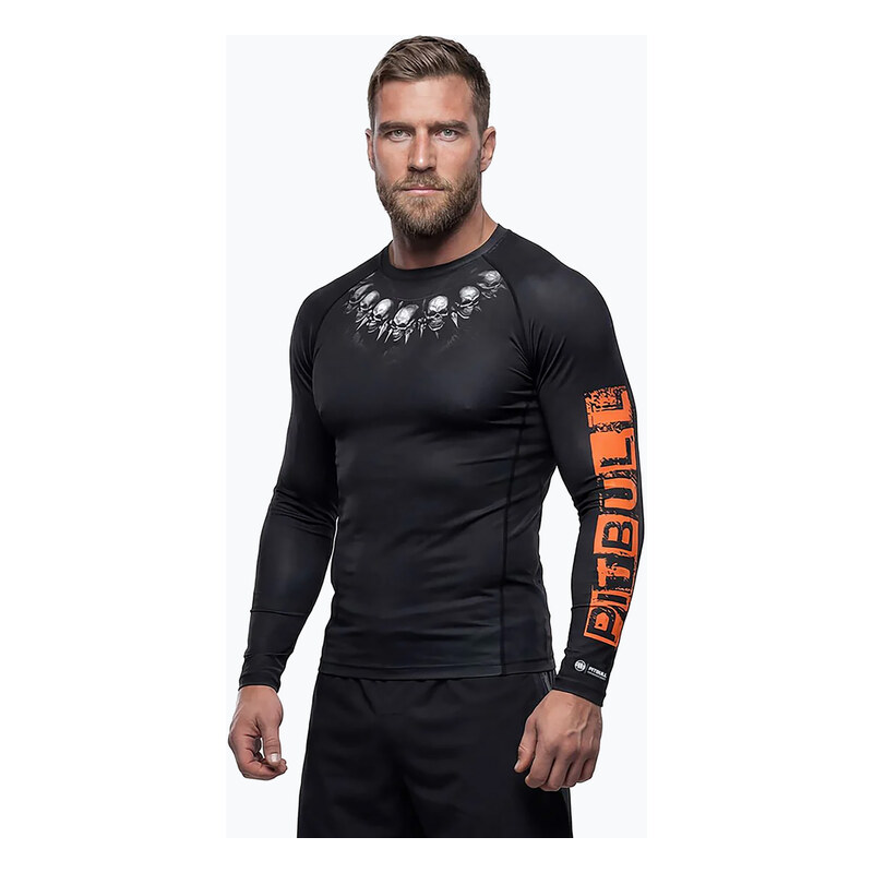 Pánský rashguard s dlouhým rukávem Pitbull Blacky Rashguard