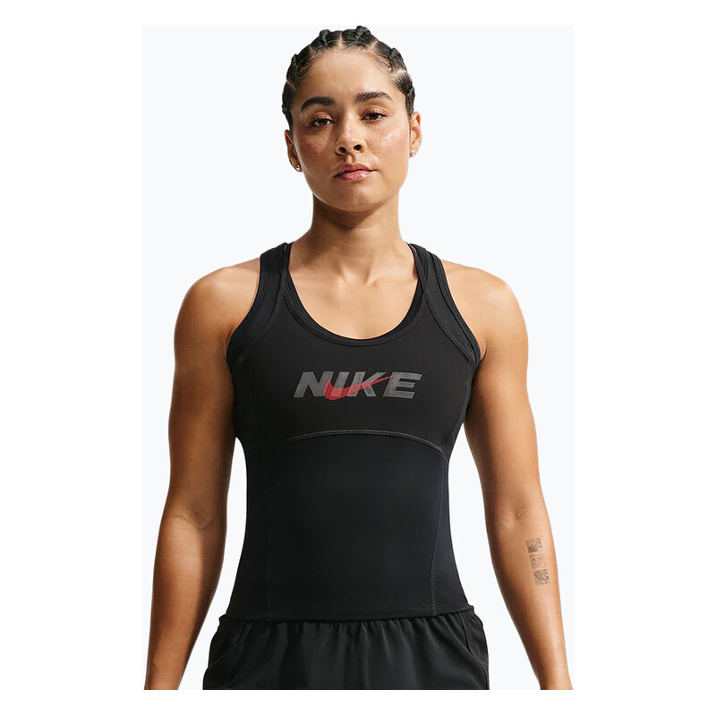 Dámské tréninkové tričko Nike One black/black/university red
