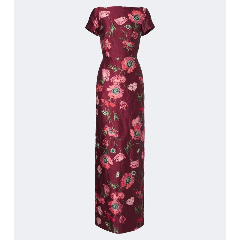 Erdem Floral satin gown