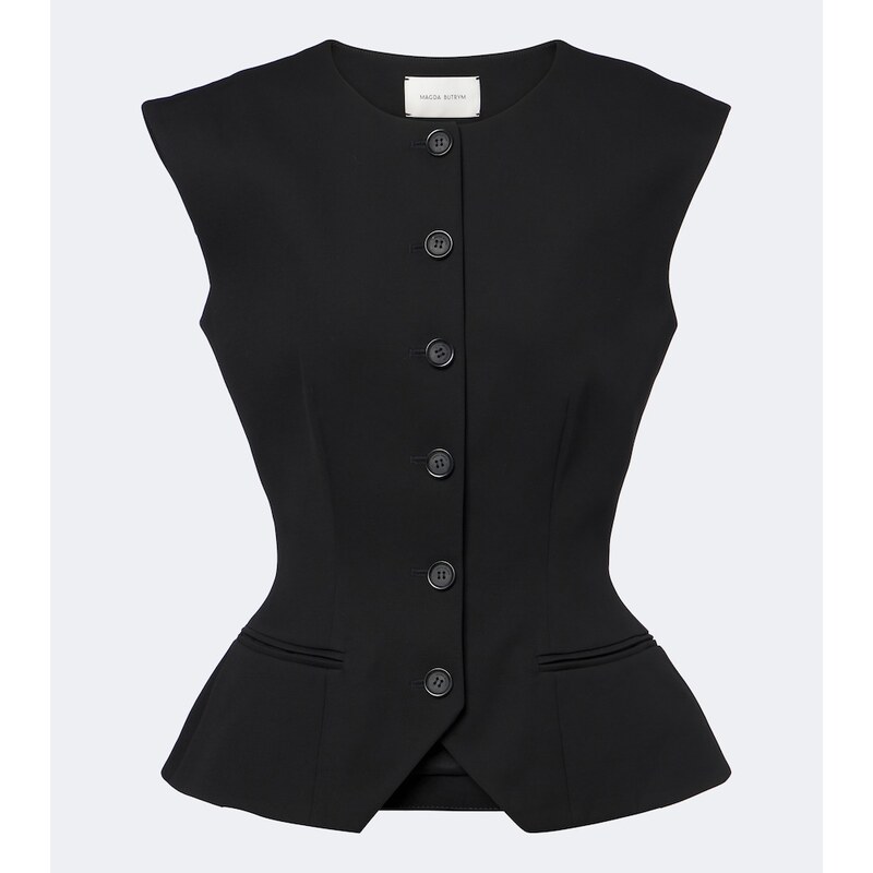 Magda Butrym Silk and cashmere vest