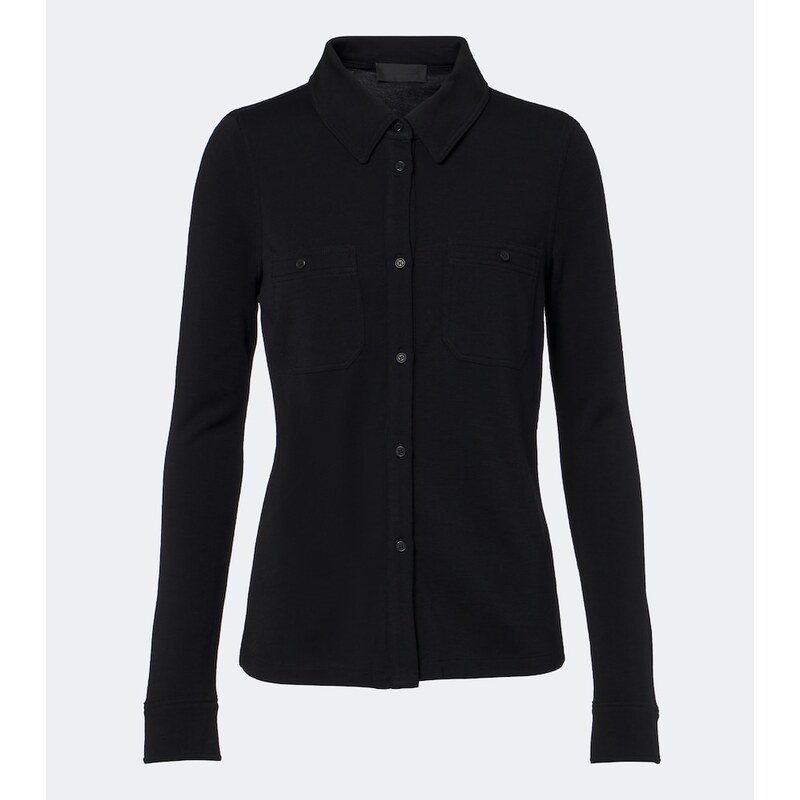 Nili Lotan Ibra wool shirt