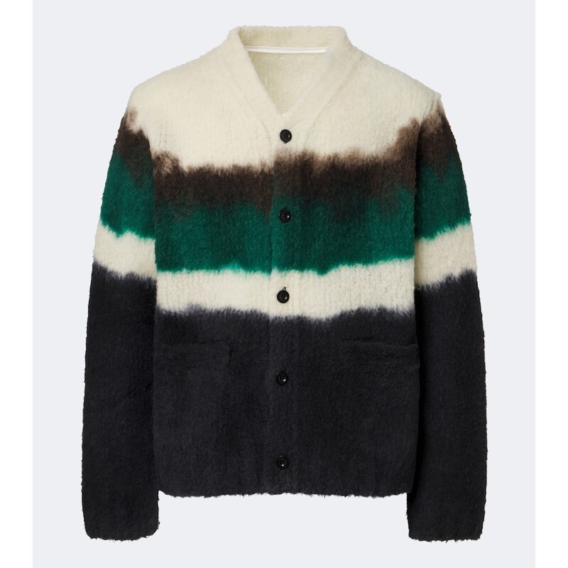 Sacai Wool-blend polo sweater