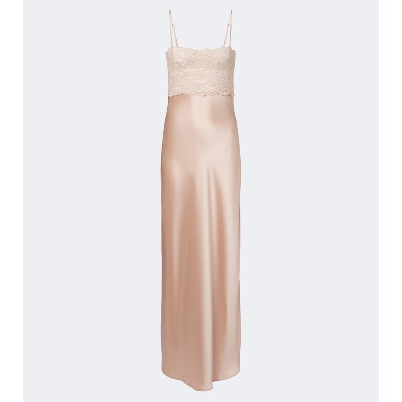 Aya Muse Myra lace and satin gown