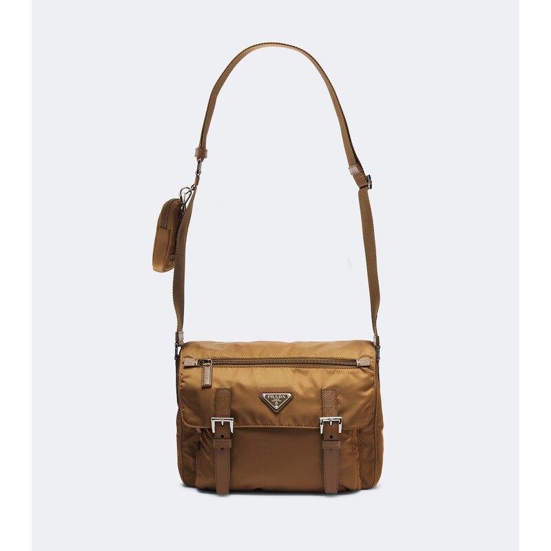 Prada Re-Nylon kabelka v barvě Vinyl Continental Grain Bovine