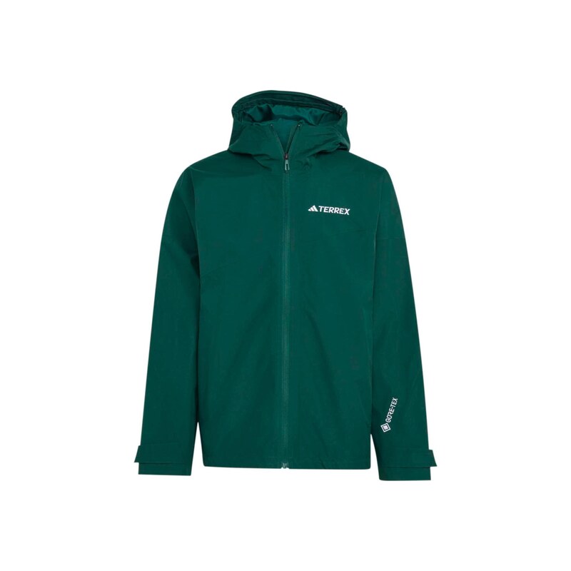 ADIDAS TERREX Outdoorová bunda Xperior tmavě zelená / bílá