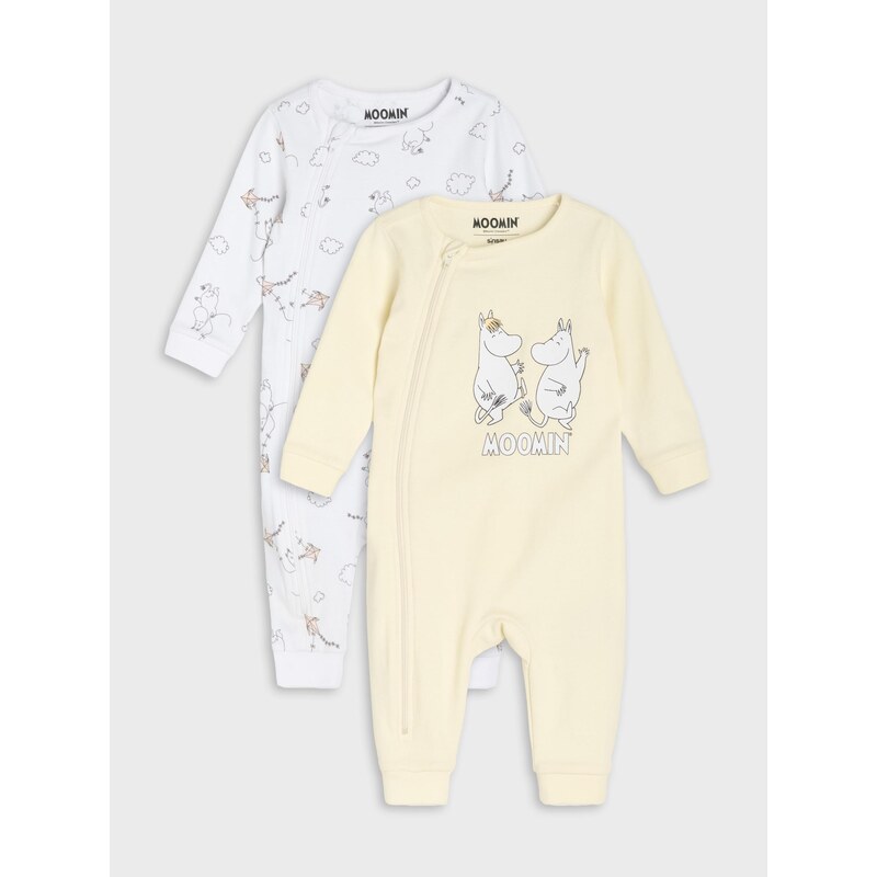 Sinsay - Bavlněné dupačky s potiskem 2 pack Moomin - jiné