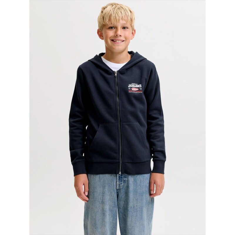 Jack & Jones Junior Mikina námořnická modř / tmavě modrá / režná