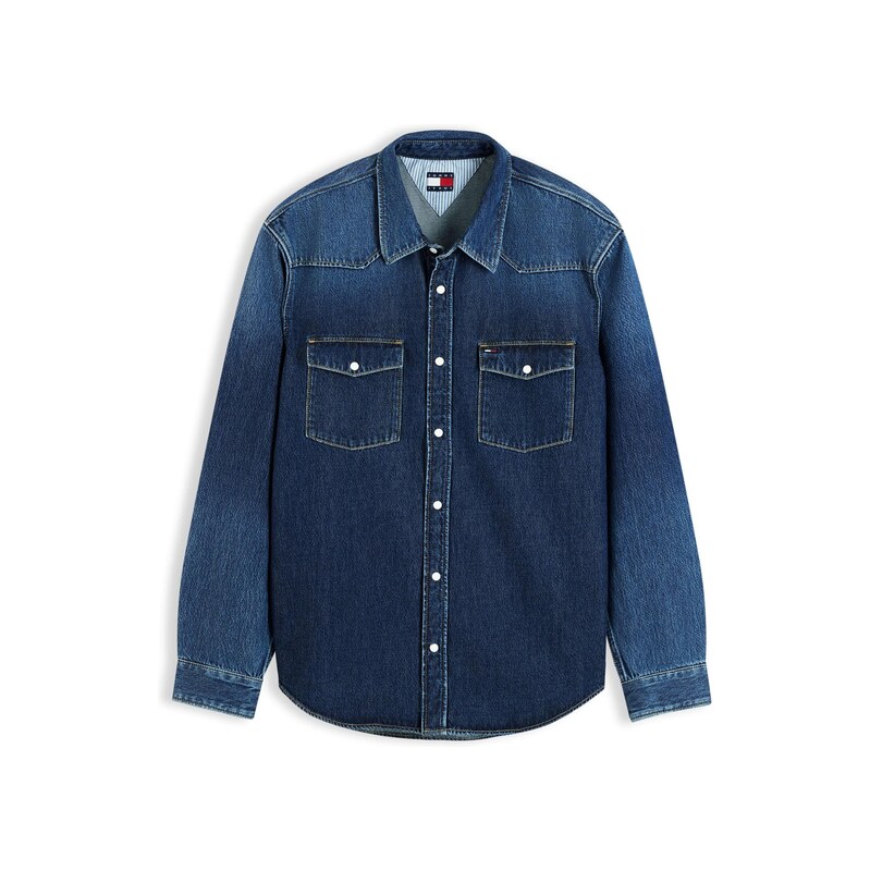 Tommy Jeans Košile modrá džínovina