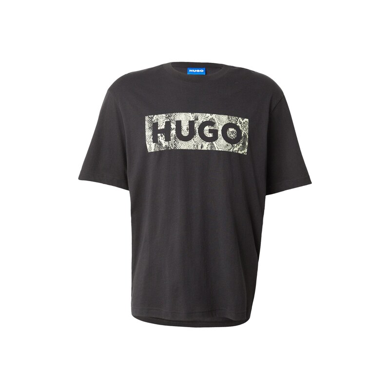 HUGO Tričko Nerpient olivová / černá