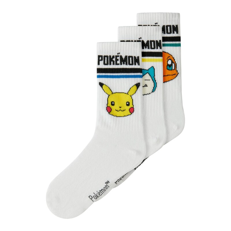 NAME IT Ponožky NKMJEFFORD POKEMON azurová / žlutá / černá /