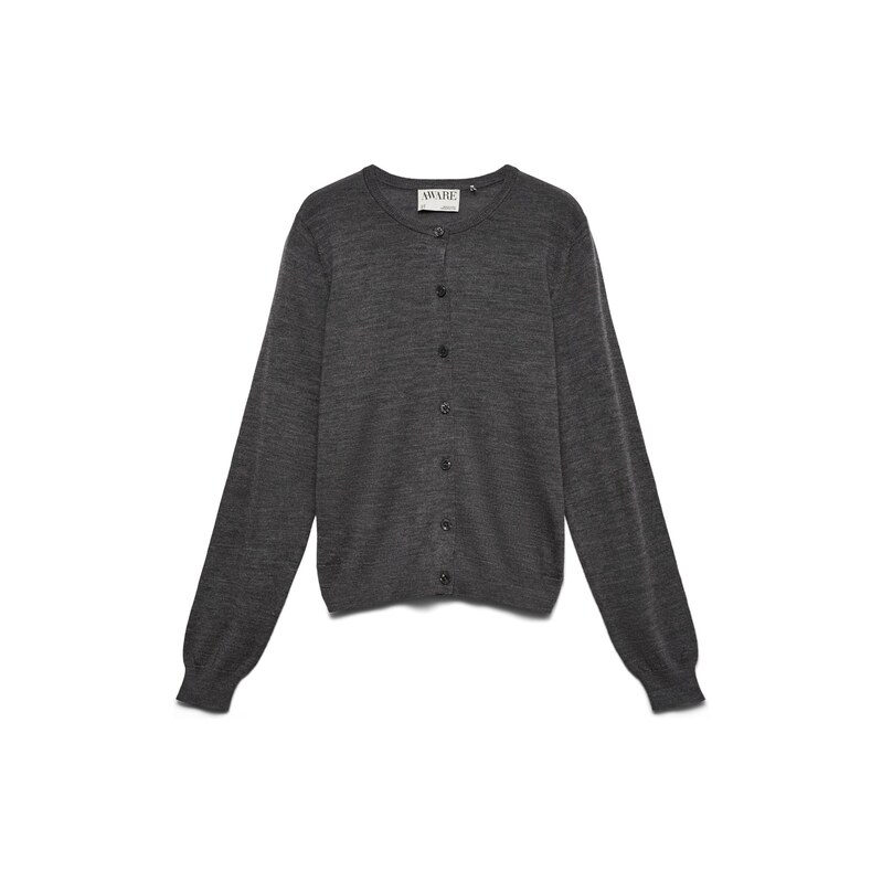 VERO MODA Kardigan AWCara antracitová