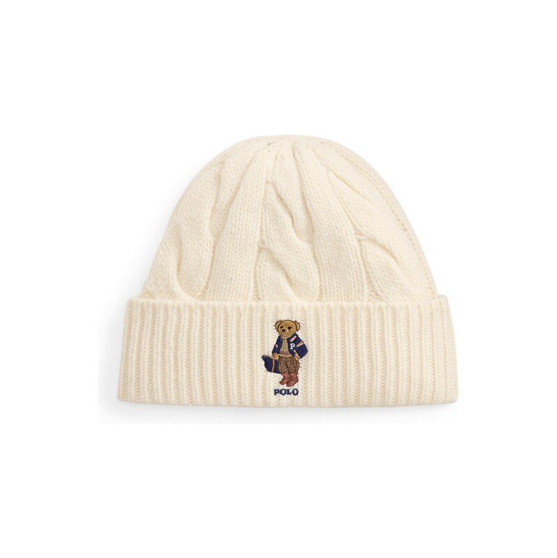 Polo Ralph Lauren Čepice krémová / námořnická modř / hnědá