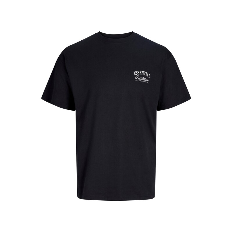 JACK & JONES Tričko černá / bílá