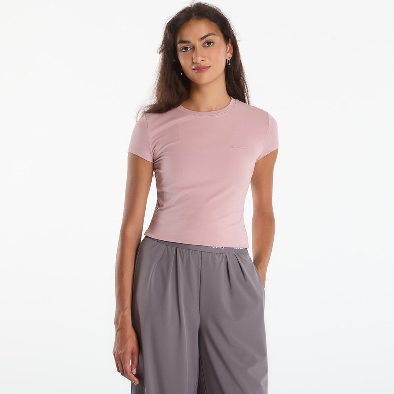 Tričko GUESS Lotus Slim Ss T-Shirt French Mauve M