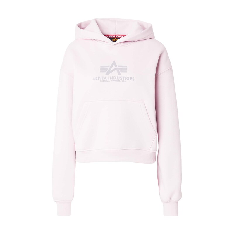 ALPHA INDUSTRIES Mikina šedá / šeříková