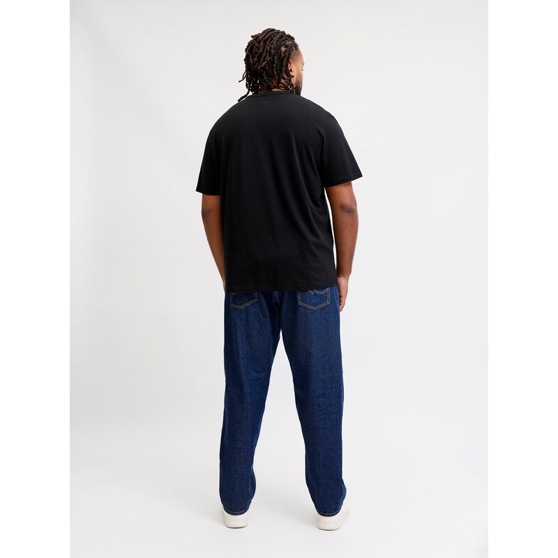 Jack & Jones Plus Tričko JJCLEVELAND černá