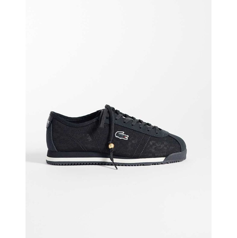 Lacoste club-low lace trainer in black
