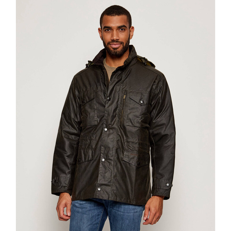 Pánská bunda Barbour Bunda Sapper v olivové barvě