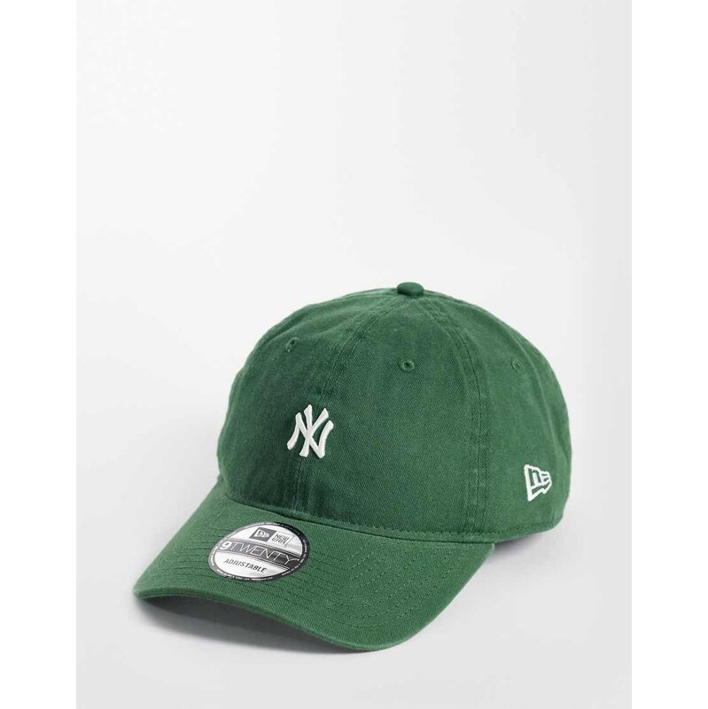 New Era NY Yankees 9forty mini logo cap in cap in dark green