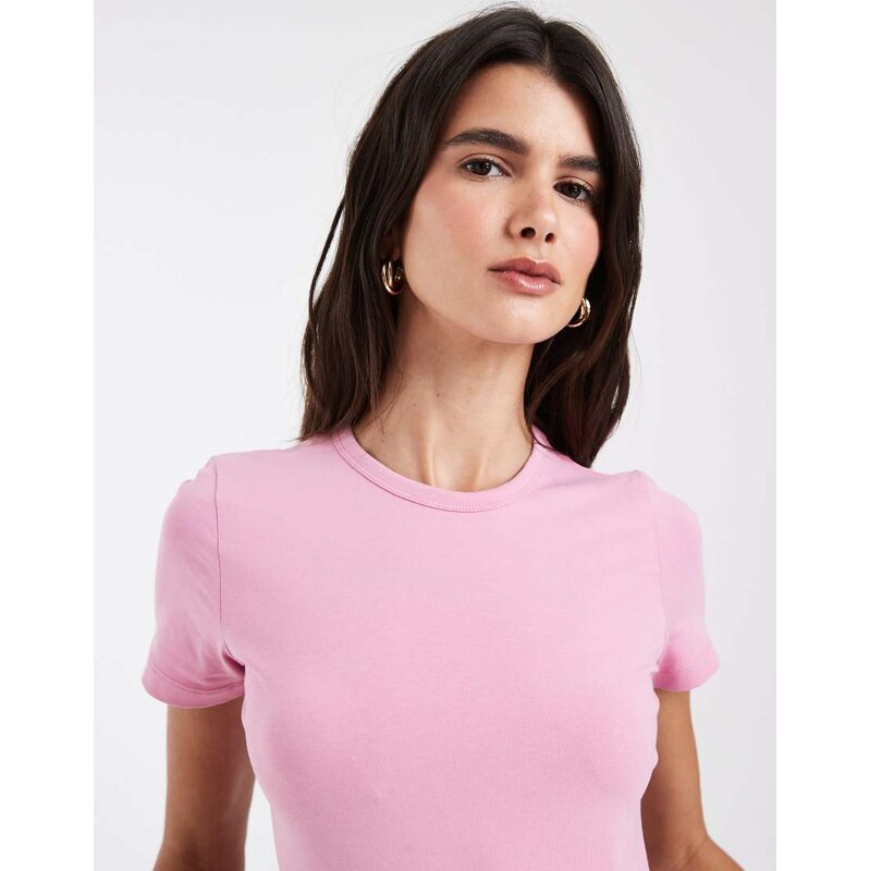 JJXX fitted t-shirt in light pink