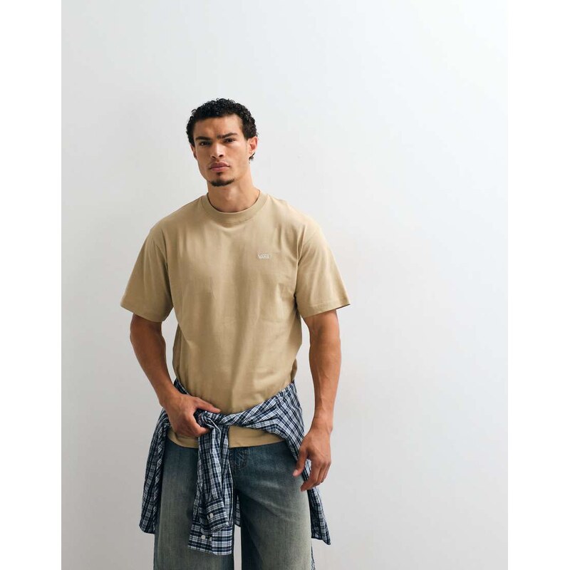 Vans Left Chest II loose t-shirt in beige-Neutral