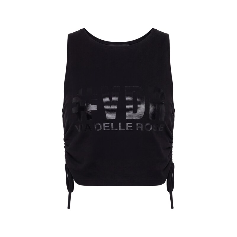 #VDR Logo Black Crop Top