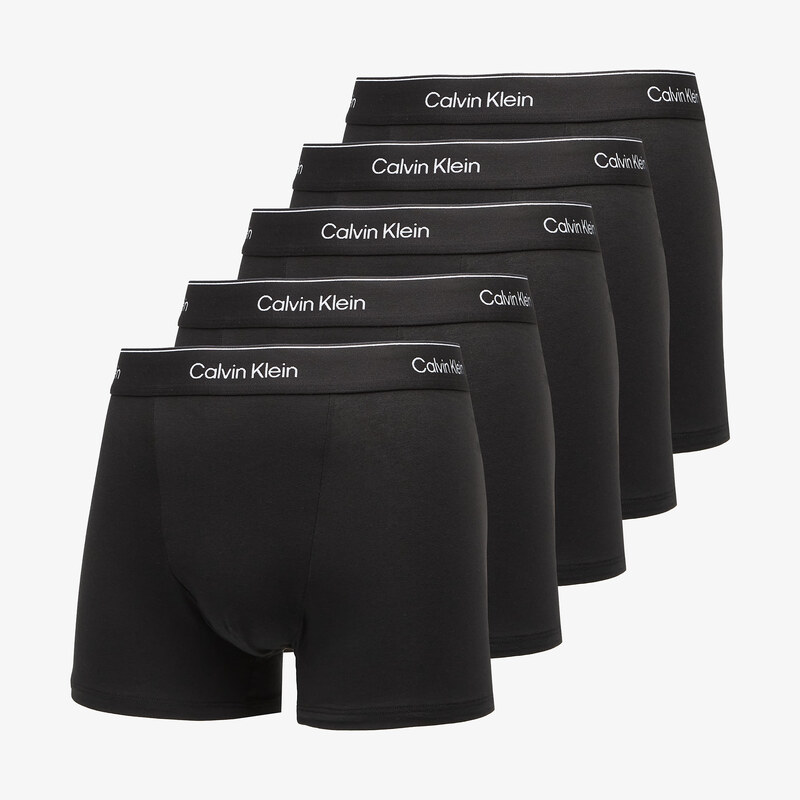 Trenky Calvin Klein Relaxed Fit Trunk 5-Pack Black L