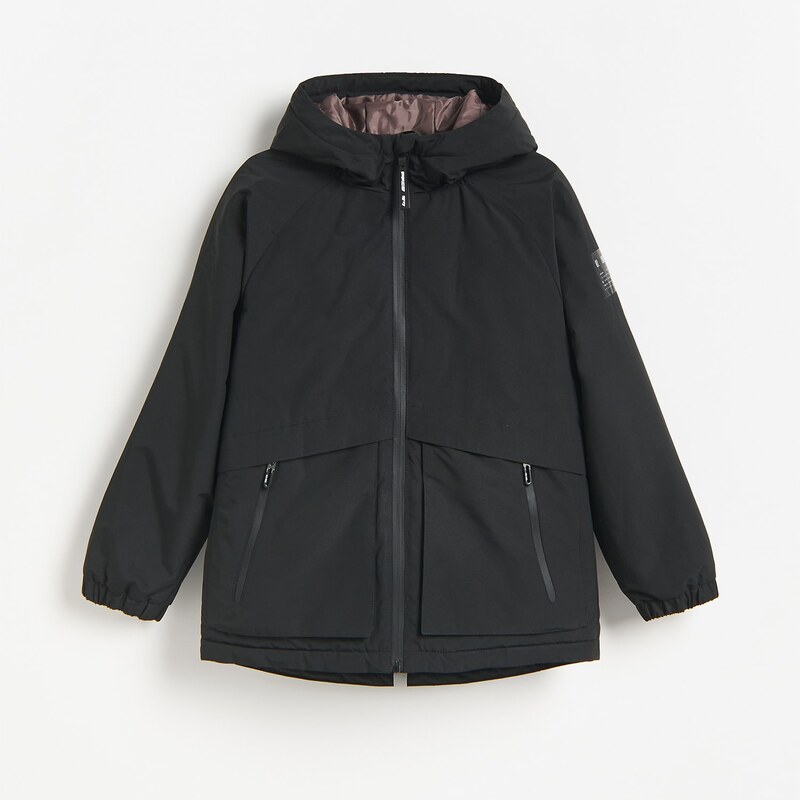 Reserved - Zateplená parka - černý