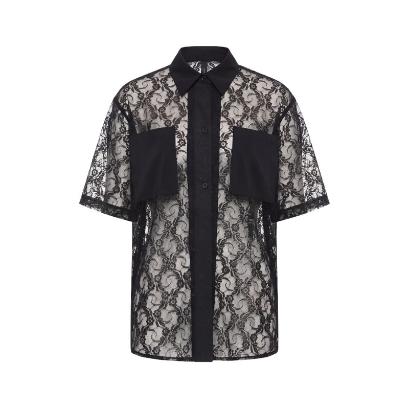#VDR Lace Black košile