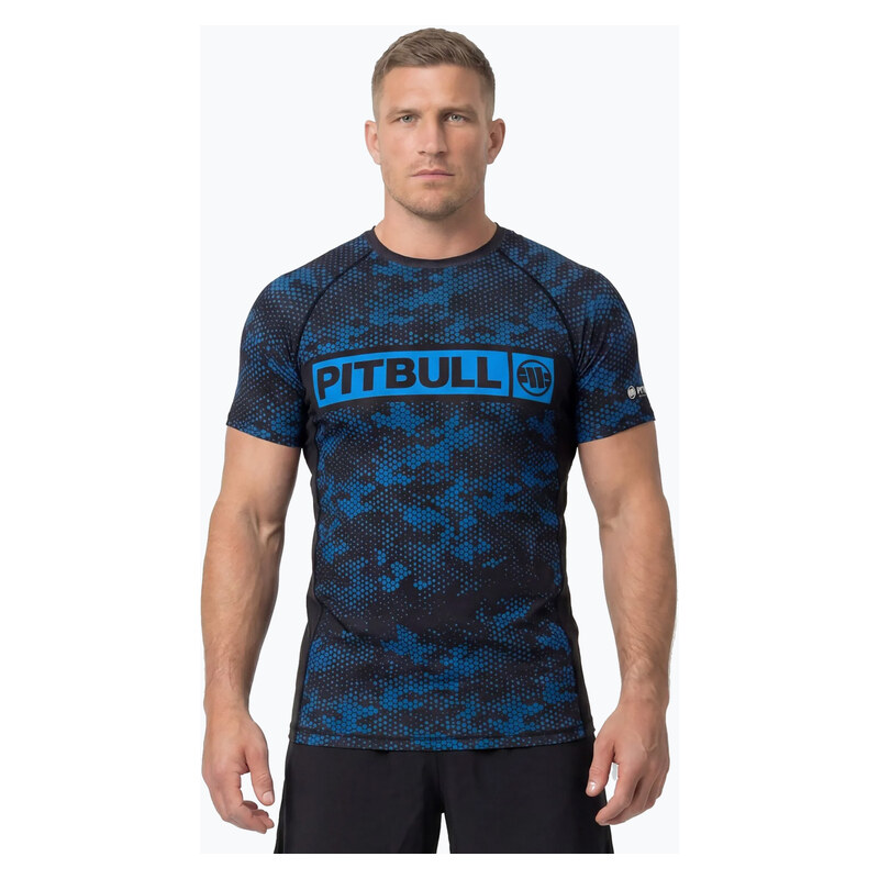 Pánský rashguard Pitbull Hex Camo Hilltop Rashguard blue