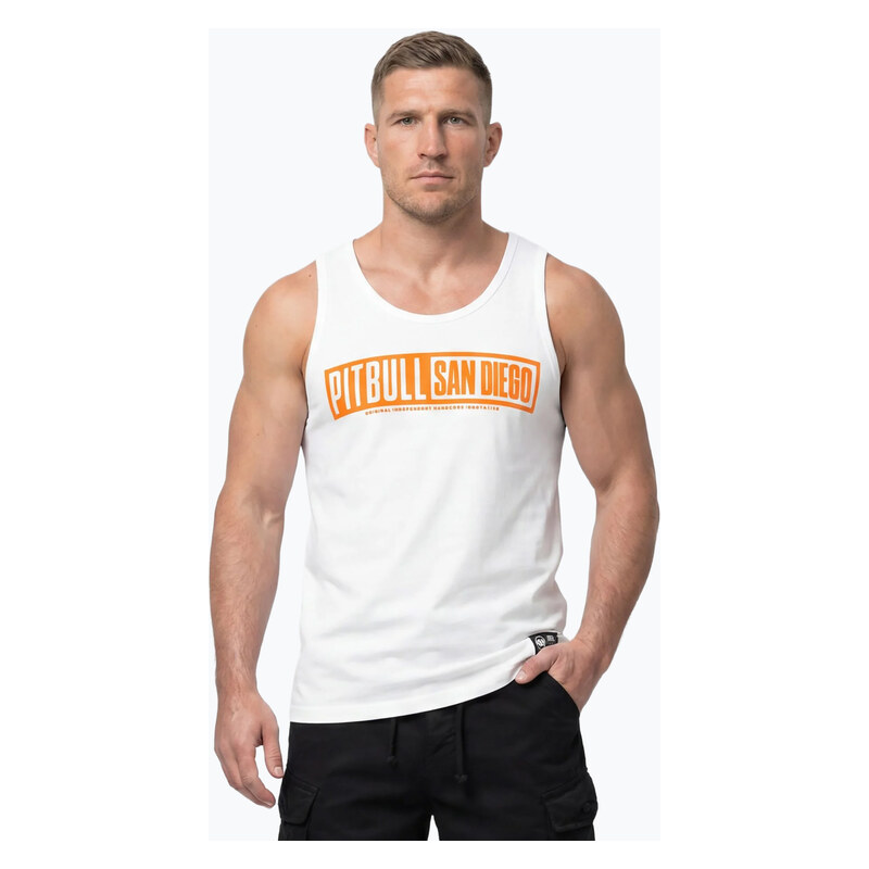 Pánské tričko na lezení Pitbull Eighty Nine Dog Tank Top white