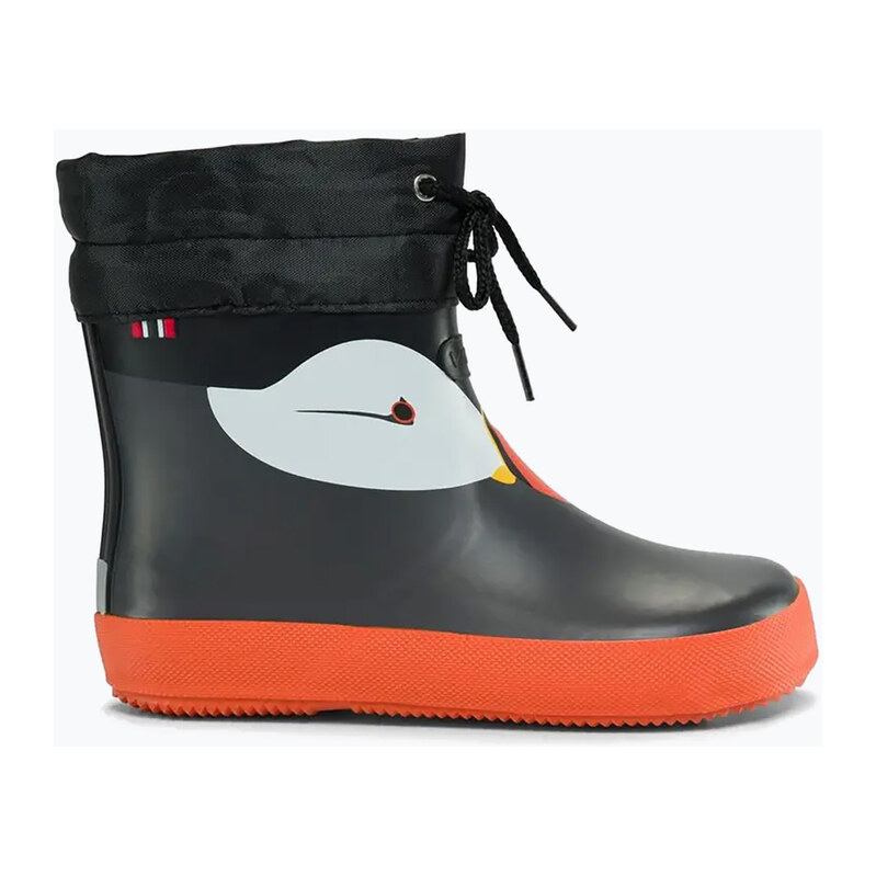 Dětské holínky Viking Alv Barefoot Paw Print black