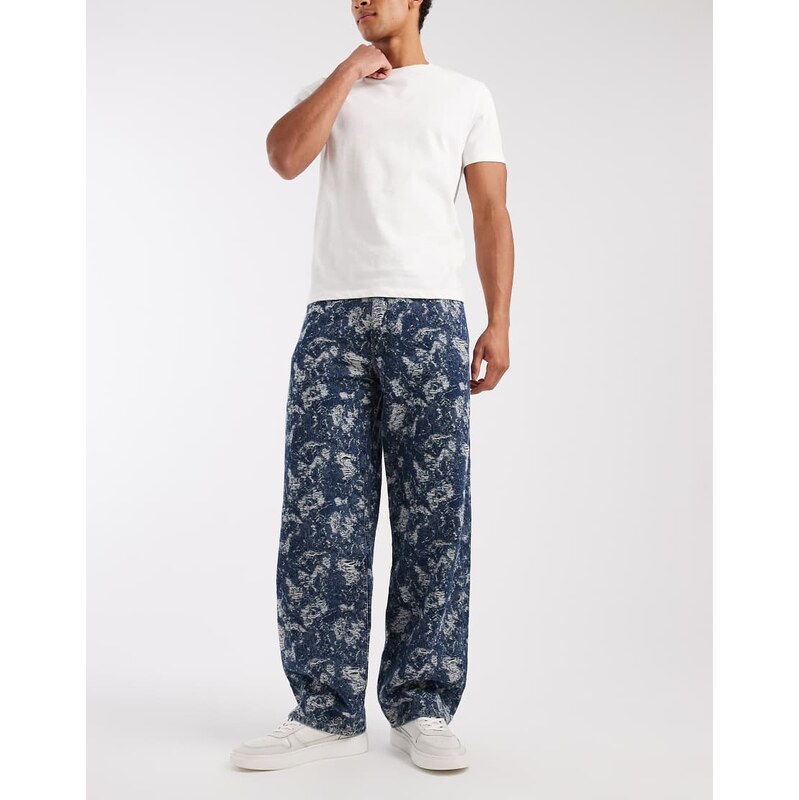 Levis 578 baggy jeans in mid blue
