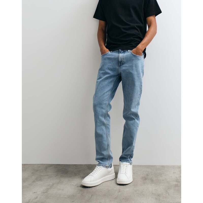 BOSS Orange Hugo Boss slim fit denim jeans in light blue wash