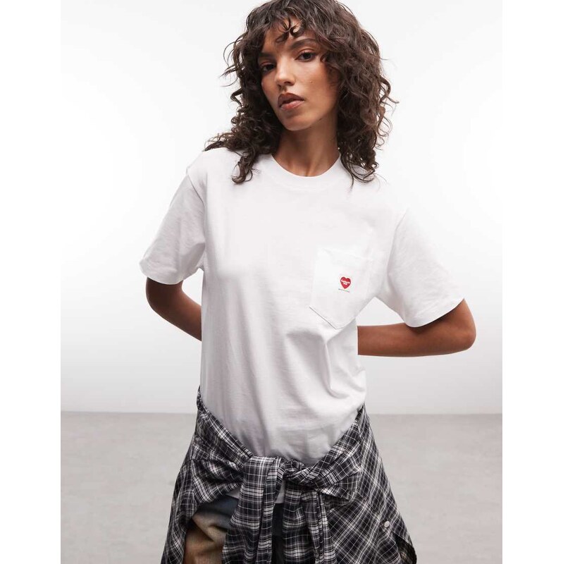 Carhartt WIP Small Heart Pocket t-shirt in white