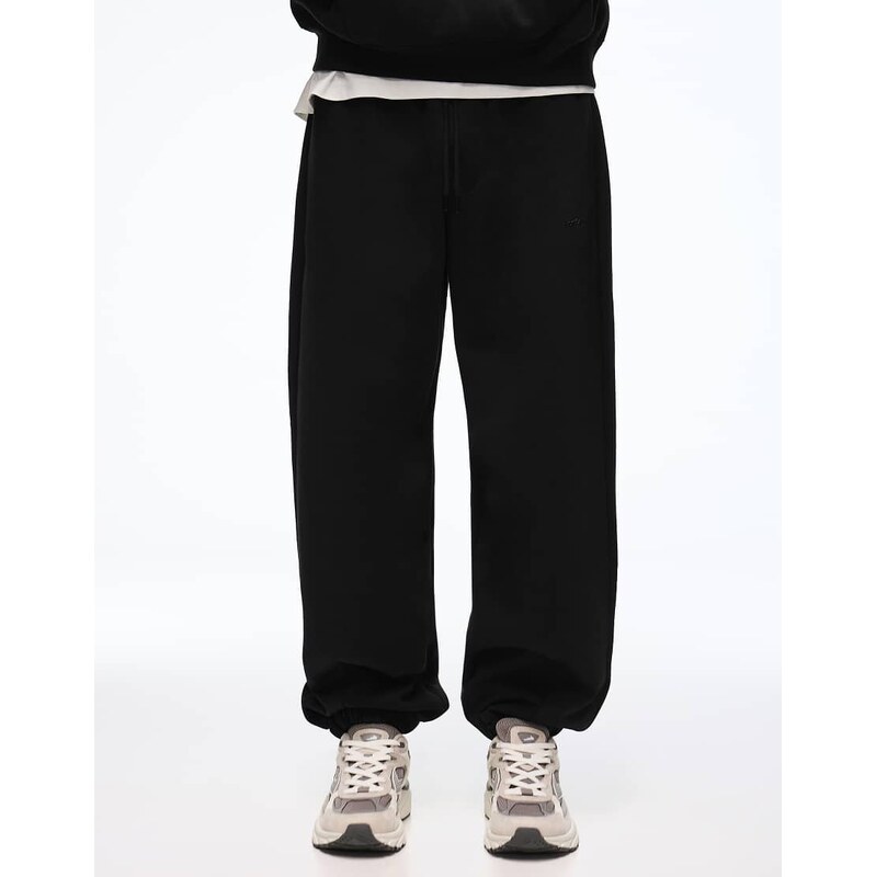 Bershka Volume joggers in black