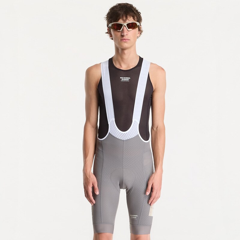 Šortky Pas Normal Studios Mechanism Logo Bibs Medium Grey L