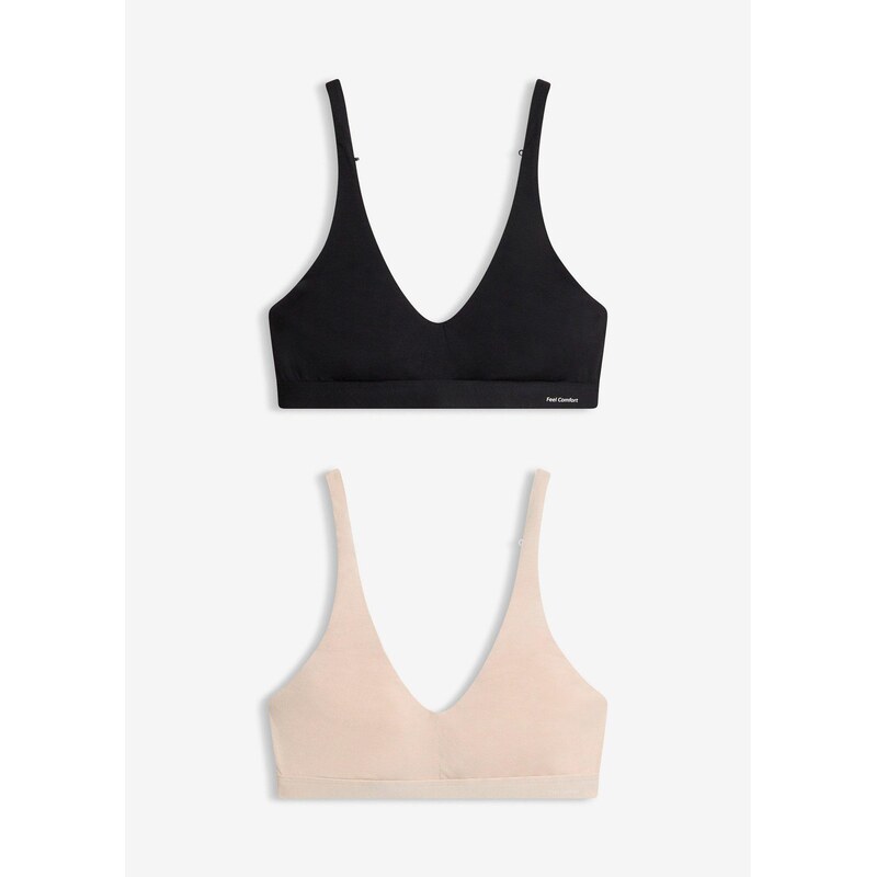 bonprix Braletka Feel Comfort z měkkého modalu (2 ks v balení)