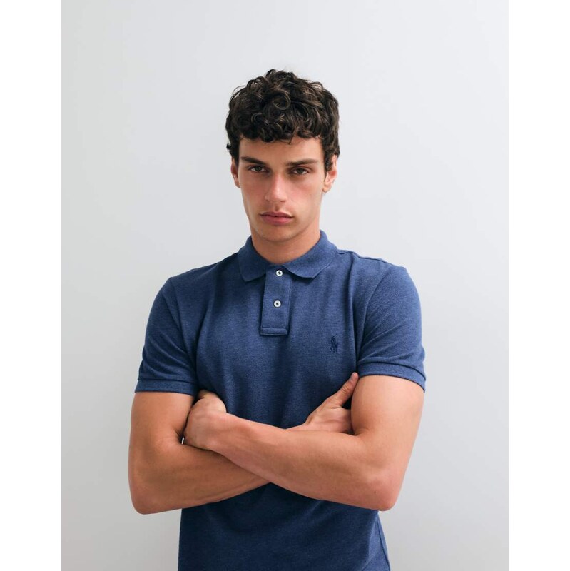 Polo Ralph Lauren icon logo custom slim fit pique polo in dark