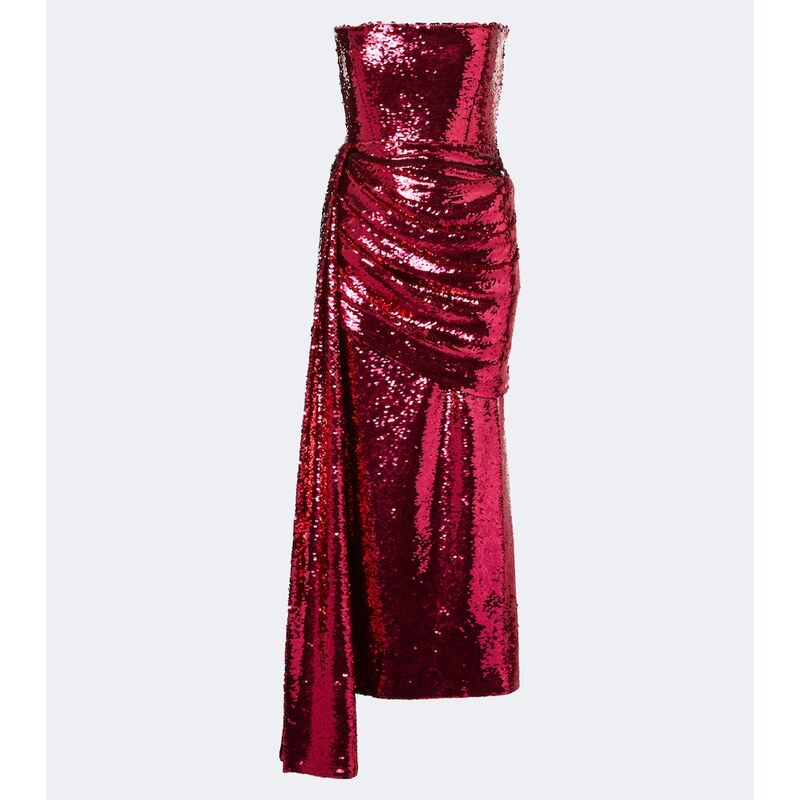 Alex Perry Sequined bustier dress