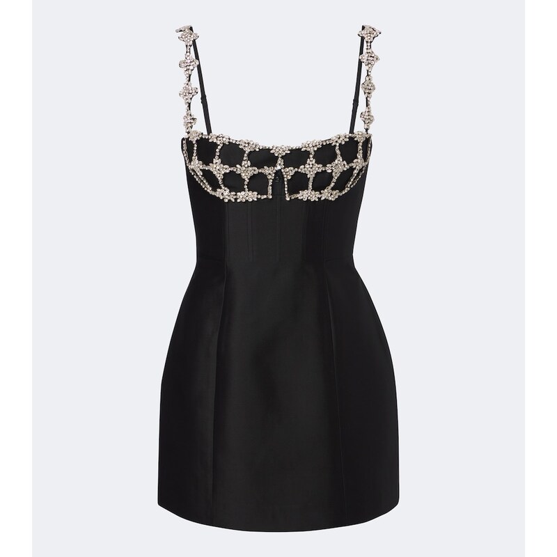 Rachel Gilbert Acacia wool and silk bustier dress