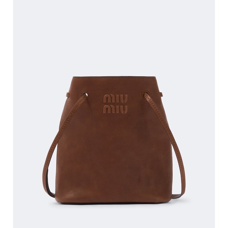Miu Miu Mini leather shoulder bag