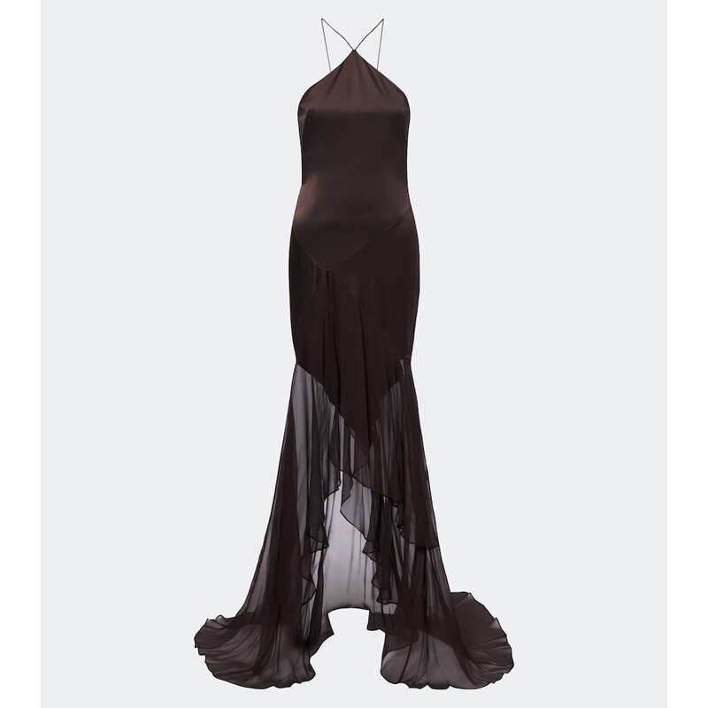 Alex Perry Halterneck silk gown