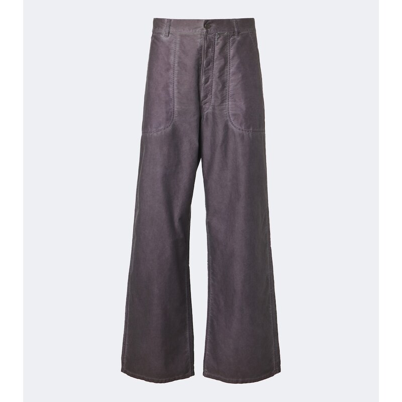 Maison Margiela Cotton wide-leg pants