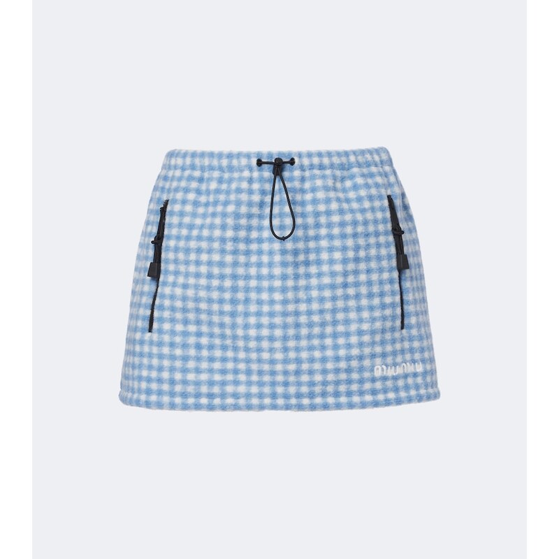 Miu Miu Gingham miniskirt