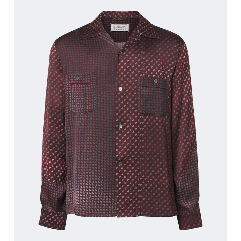 Maison Margiela Paisley satin shirt