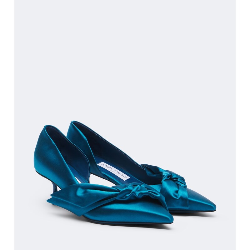 Jimmy Choo Issy bow-detail satin pumps