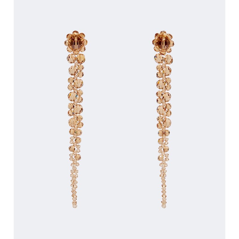 Simone Rocha Crystal-embellished drop earrings